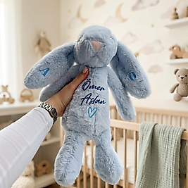 Kişiselleştirilebilir Peluş Tavşan