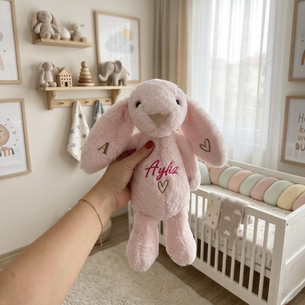 Kişiselleştirilebilir Peluş Tavşan